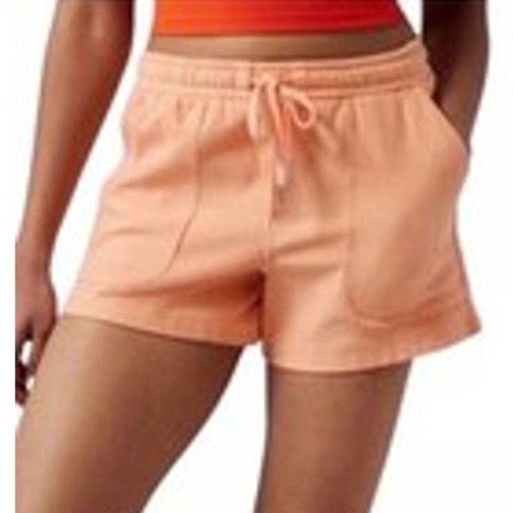 Athleta NWT Farallon 4" Shorts Orange #988047 Size 2X Pull-on Pockets Cozy